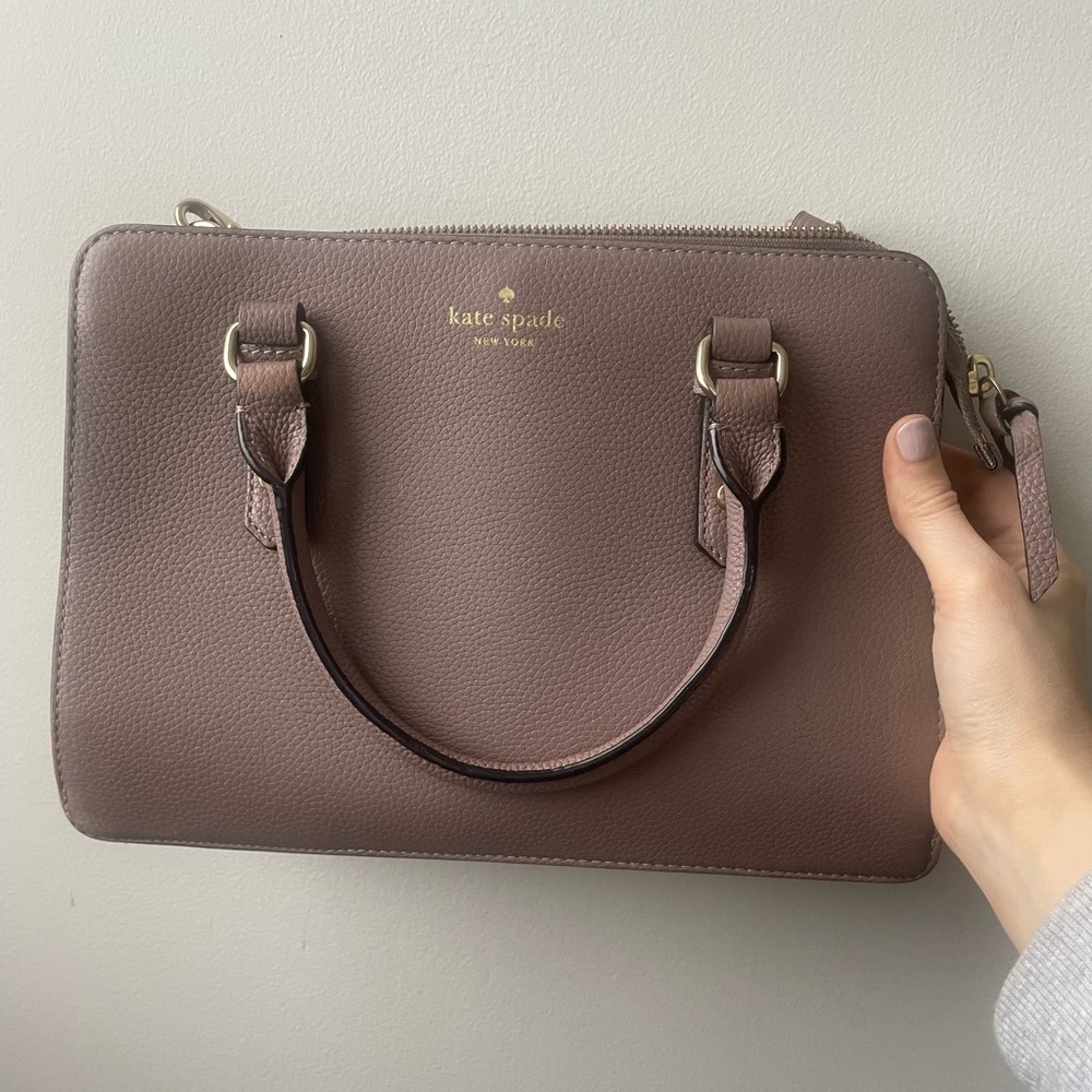 Mauve Kate Spade Mulberry purse. Full strap also included .